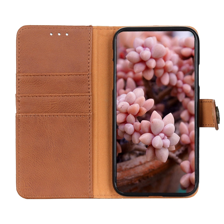 KHAZNEH Cowhide Texture Horizontal Flip Leather Case with Holder & Card Slots & Wallet, For OPPO F19 / A74 4G, For Samsung Galaxy A22 4G(EU Version), For Samsung Galaxy A22 5G(EU Version)