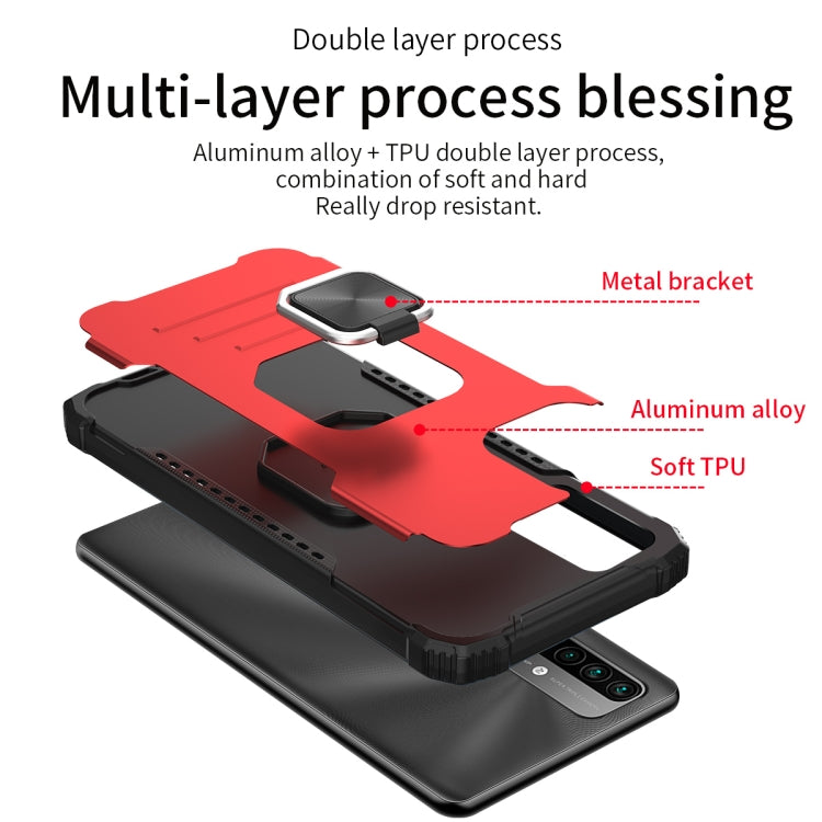 Fierce Warrior Series Armor All-inclusive Shockproof Aluminum Alloy + TPU Protective Case with Ring Holder, For Xiaomi Redmi Note 9 4G, For Xiaomi Redmi 9A, For Xiaomi Mi 10T Pro 5G, For Xiaomi Mi 11, For Motorola Moto G9 Power, For Motorola Moto G9 Plus