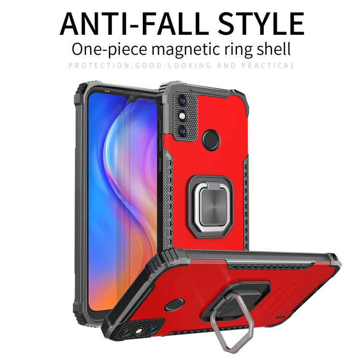 Fierce Warrior Series Armor All-inclusive Shockproof Aluminum Alloy + TPU Protective Case with Ring Holder, For Tecno Spark 6 Go