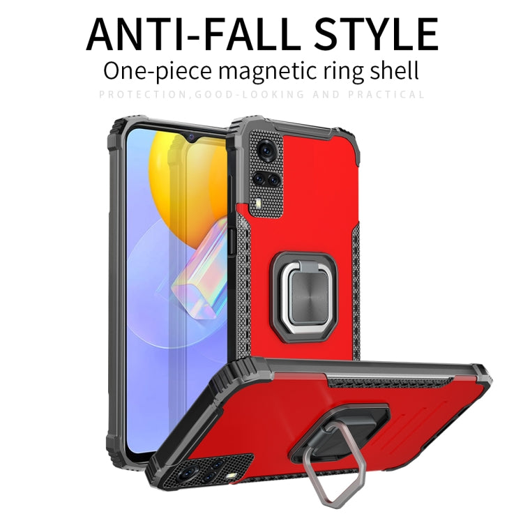 Fierce Warrior Series Armor All-inclusive Shockproof Aluminum Alloy + TPU Protective Case with Ring Holder, For vivo Y51(2020)