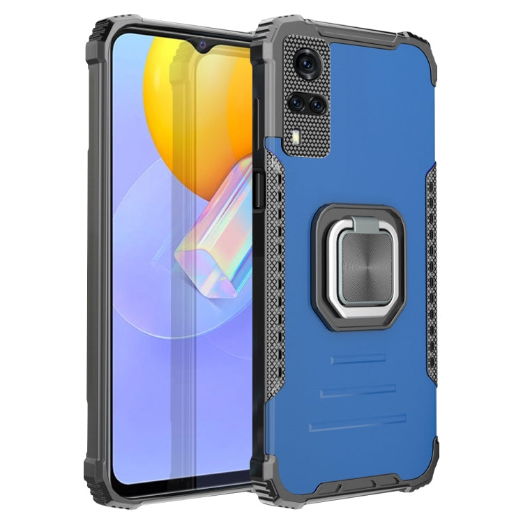 Fierce Warrior Series Armor All-inclusive Shockproof Aluminum Alloy + TPU Protective Case with Ring Holder, For vivo Y51(2020)