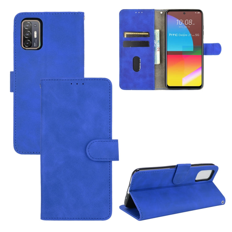 Solid Color Skin Feel Magnetic Buckle Horizontal Flip Calf Texture PU Leather Case with Holder & Card Slots & Wallet, For Samsung Galaxy S21 FE, For OPPO F19 Pro / A94, For HTC Desire 21 Pro 5G, For Realme 8 / Realme 8 Pro, For OPPO A54 4G