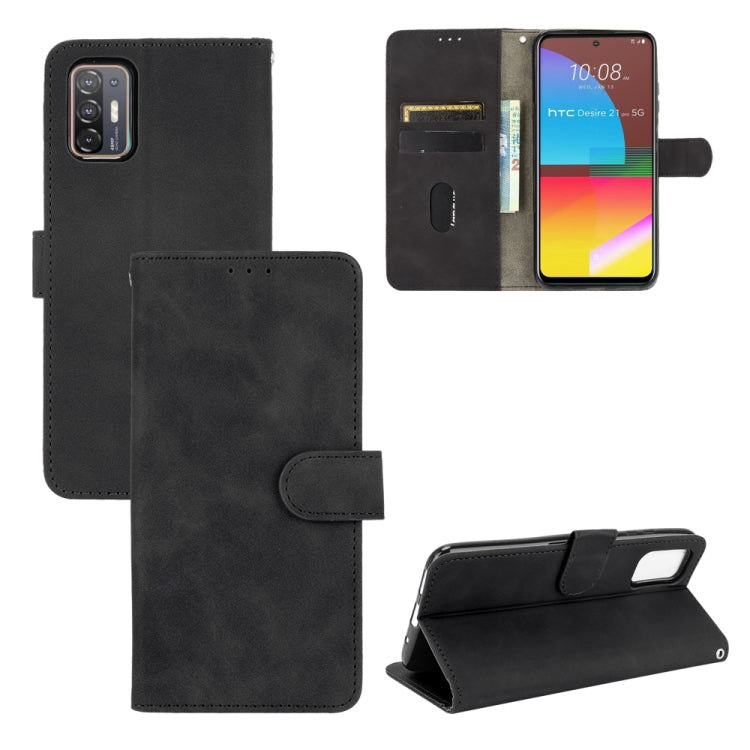 Solid Color Skin Feel Magnetic Buckle Horizontal Flip Calf Texture PU Leather Case with Holder & Card Slots & Wallet, For Samsung Galaxy S21 FE, For OPPO F19 Pro / A94, For HTC Desire 21 Pro 5G, For Realme 8 / Realme 8 Pro, For OPPO A54 4G