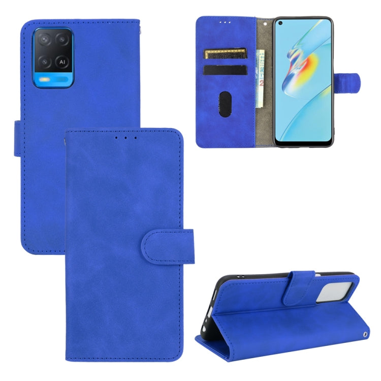 Solid Color Skin Feel Magnetic Buckle Horizontal Flip Calf Texture PU Leather Case with Holder & Card Slots & Wallet, For Samsung Galaxy S21 FE, For OPPO F19 Pro / A94, For HTC Desire 21 Pro 5G, For Realme 8 / Realme 8 Pro, For OPPO A54 4G