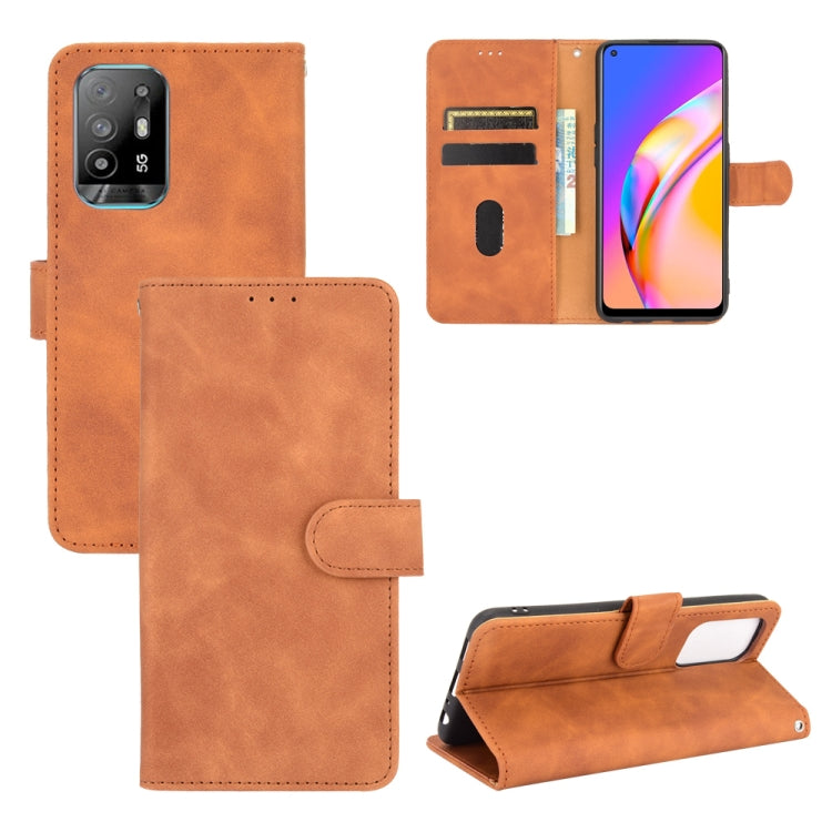 Solid Color Skin Feel Magnetic Buckle Horizontal Flip Calf Texture PU Leather Case with Holder & Card Slots & Wallet, For Samsung Galaxy S21 FE, For OPPO F19 Pro / A94, For HTC Desire 21 Pro 5G, For Realme 8 / Realme 8 Pro, For OPPO A54 4G