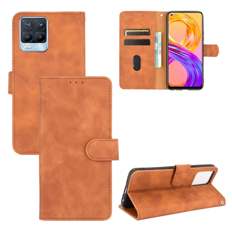 Solid Color Skin Feel Magnetic Buckle Horizontal Flip Calf Texture PU Leather Case with Holder & Card Slots & Wallet, For Samsung Galaxy S21 FE, For OPPO F19 Pro / A94, For HTC Desire 21 Pro 5G, For Realme 8 / Realme 8 Pro, For OPPO A54 4G