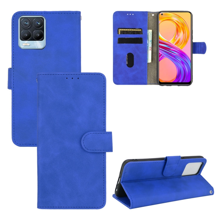 Solid Color Skin Feel Magnetic Buckle Horizontal Flip Calf Texture PU Leather Case with Holder & Card Slots & Wallet, For Samsung Galaxy S21 FE, For OPPO F19 Pro / A94, For HTC Desire 21 Pro 5G, For Realme 8 / Realme 8 Pro, For OPPO A54 4G