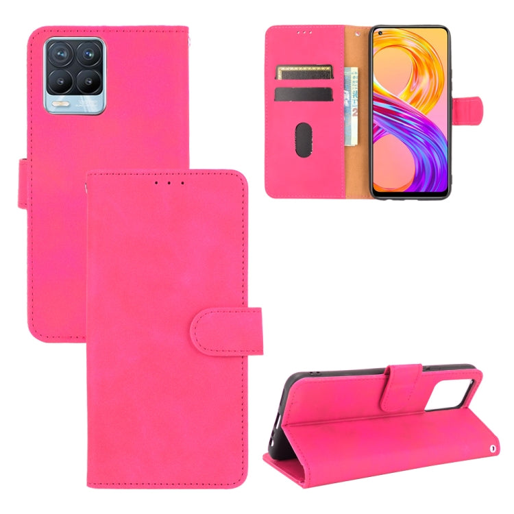 Solid Color Skin Feel Magnetic Buckle Horizontal Flip Calf Texture PU Leather Case with Holder & Card Slots & Wallet, For Realme 8 / Realme 8 Pro, For OPPO A54 4G, For Samsung Galaxy S21 FE, For OPPO F19 Pro / A94, For HTC Desire 21 Pro 5G