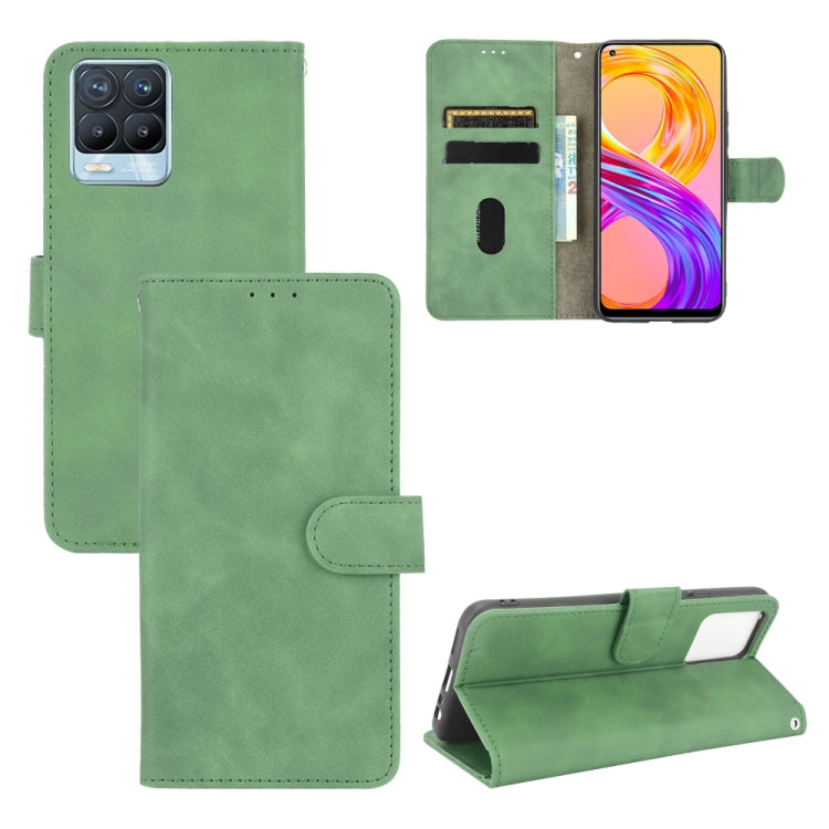 Solid Color Skin Feel Magnetic Buckle Horizontal Flip Calf Texture PU Leather Case with Holder & Card Slots & Wallet, For Samsung Galaxy S21 FE, For OPPO F19 Pro / A94, For HTC Desire 21 Pro 5G, For Realme 8 / Realme 8 Pro, For OPPO A54 4G