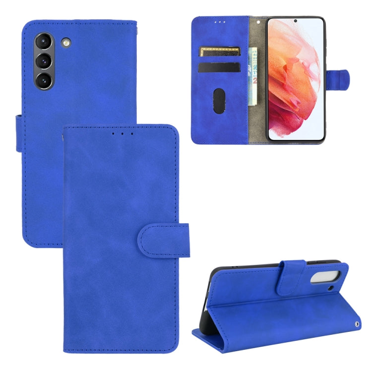 Solid Color Skin Feel Magnetic Buckle Horizontal Flip Calf Texture PU Leather Case with Holder & Card Slots & Wallet, For Realme 8 / Realme 8 Pro, For OPPO A54 4G, For Samsung Galaxy S21 FE, For OPPO F19 Pro / A94, For HTC Desire 21 Pro 5G