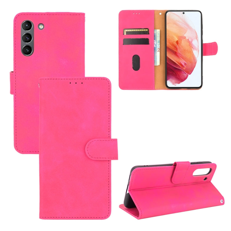 Solid Color Skin Feel Magnetic Buckle Horizontal Flip Calf Texture PU Leather Case with Holder & Card Slots & Wallet, For Samsung Galaxy S21 FE, For OPPO F19 Pro / A94, For HTC Desire 21 Pro 5G, For Realme 8 / Realme 8 Pro, For OPPO A54 4G