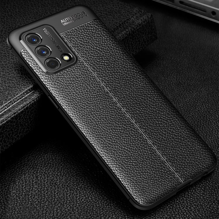 Litchi Texture TPU Shockproof Case, For OPPO F19, For OPPO Realme X7 Pro Ultra