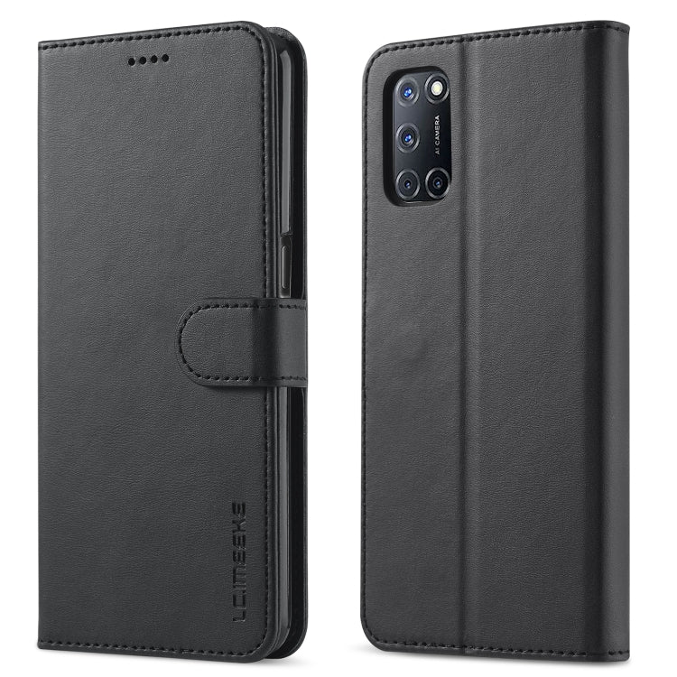 LC.IMEEKE Calf Texture Horizontal Flip Leather Case, with Holder &amp; Card Slots &amp; Wallet, For OPPO Realme C21 / C20, For OPPO A55 5G / A54 4G, For OPPO A72 / A73 / A53 5G