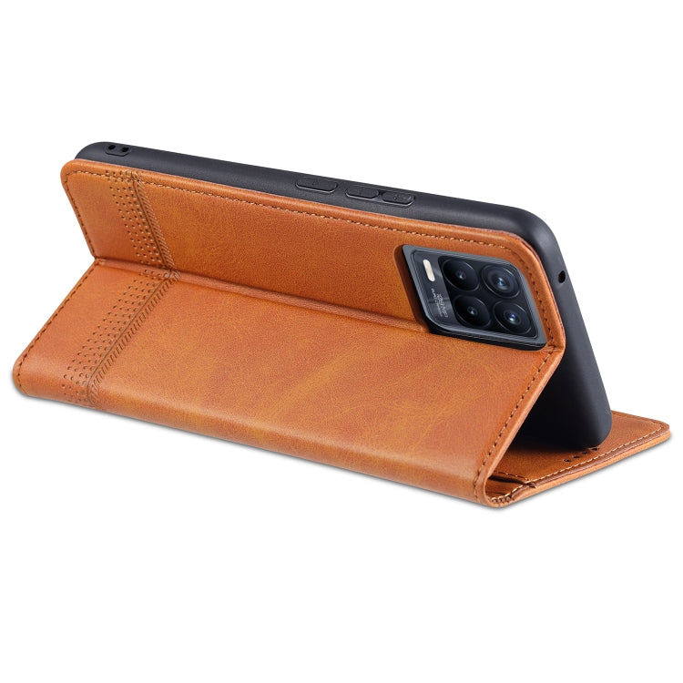 AZNS Magnetic Calf Texture Horizontal Flip Leather Case with Card Slots &amp; Holder &amp; Wallet, For Xiaomi Mi 11 Pro, For OPPO Realme 8 / 8 Pro
