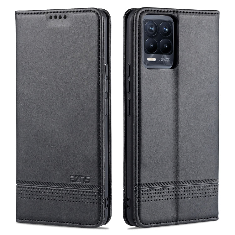 AZNS Magnetic Calf Texture Horizontal Flip Leather Case with Card Slots & Holder & Wallet, For Xiaomi Mi 11 Pro, For OPPO Realme 8 / 8 Pro