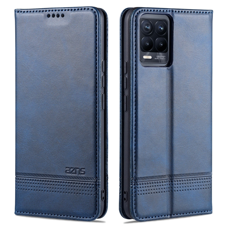 AZNS Magnetic Calf Texture Horizontal Flip Leather Case with Card Slots &amp; Holder &amp; Wallet, For Xiaomi Mi 11 Pro, For OPPO Realme 8 / 8 Pro
