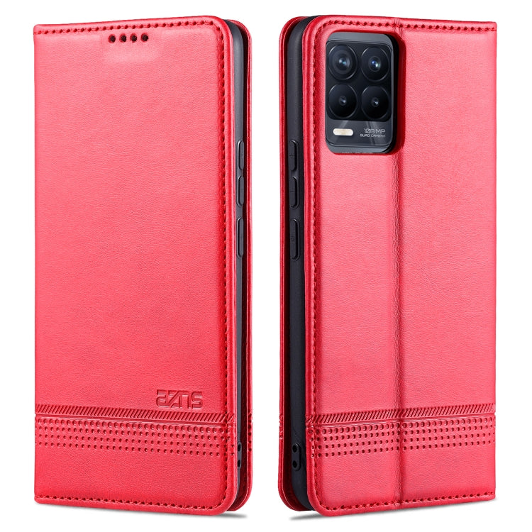 AZNS Magnetic Calf Texture Horizontal Flip Leather Case with Card Slots & Holder & Wallet, For Xiaomi Mi 11 Pro, For OPPO Realme 8 / 8 Pro