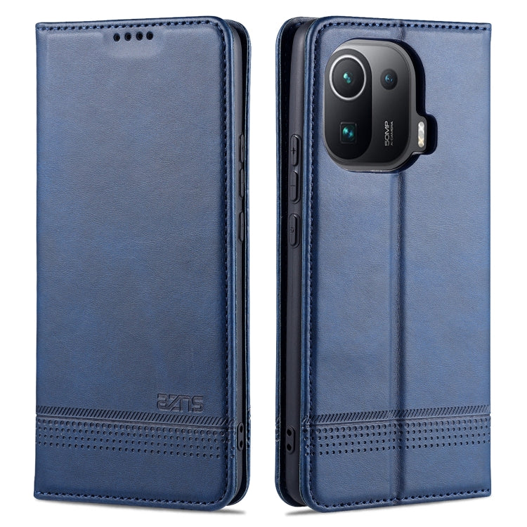 AZNS Magnetic Calf Texture Horizontal Flip Leather Case with Card Slots &amp; Holder &amp; Wallet, For Xiaomi Mi 11 Pro, For OPPO Realme 8 / 8 Pro