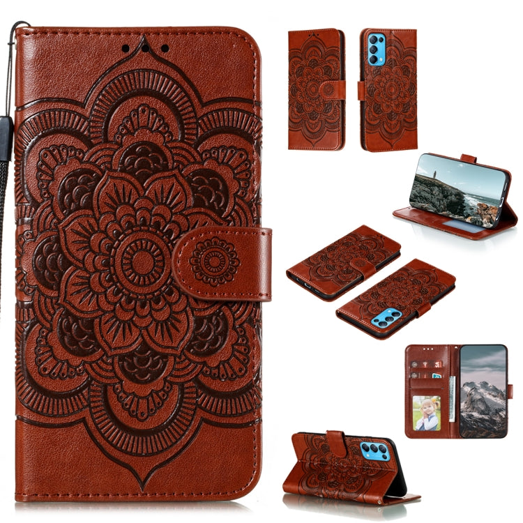 Mandala Embossing Pattern Horizontal Flip PU Leather Case with Holder &amp; Card Slots &amp; Walle &amp; Lanyard, For Motorola Moto G Power (2021), For Nokia 1.4, For OPPO Reno5 5G / Find X3 Lite, For OPPO Reno5 Pro+ / Find X3 Neo