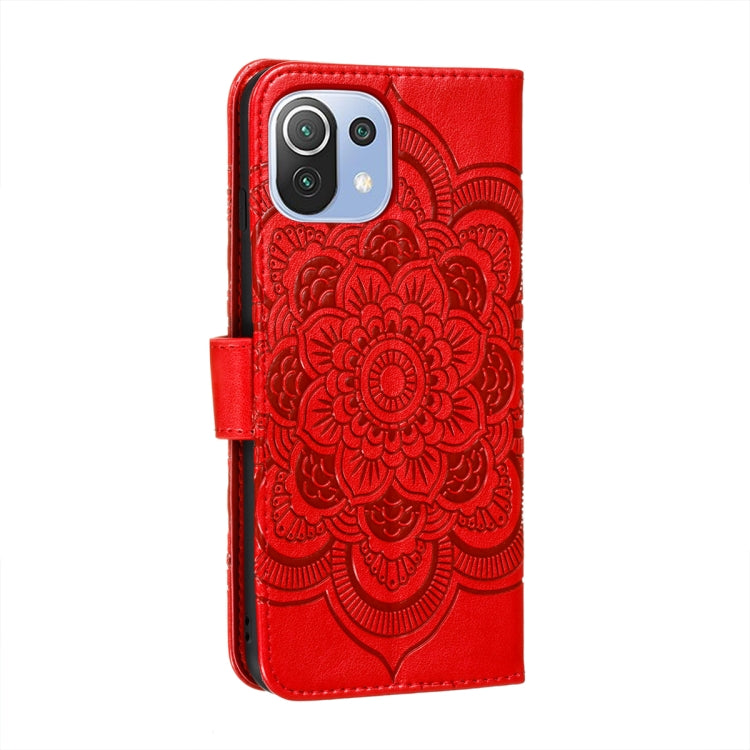 Mandala Embossing Pattern Horizontal Flip PU Leather Case with Holder &amp; Card Slots &amp; Walle &amp; Lanyard, For Xiaomi Redmi Note 10 5G
