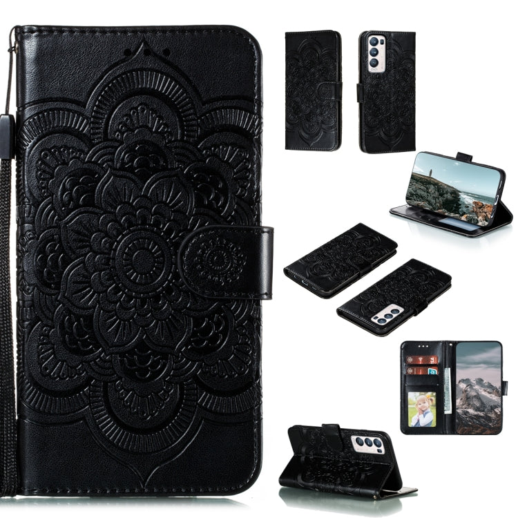 Mandala Embossing Pattern Horizontal Flip PU Leather Case with Holder &amp; Card Slots &amp; Walle &amp; Lanyard, For Xiaomi Redmi Note 10 5G