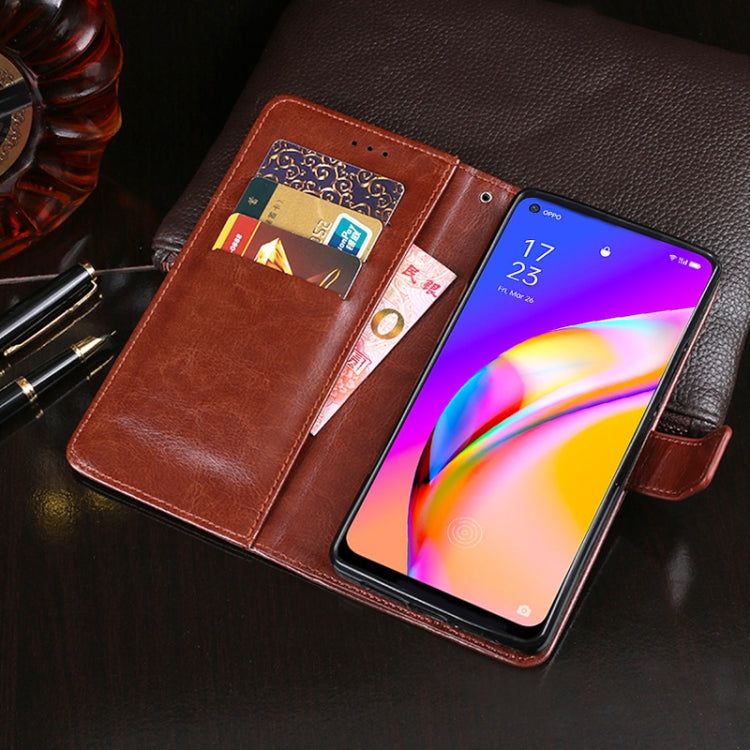 idewei Crazy Horse Texture Horizontal Flip Leather Case with Holder &amp; Card Slots &amp; Wallet, For OPPO A95 5G, For OPPO Realme 8 5G, For OPPO Realme Q3 Pro, For TCL 10 5G UW