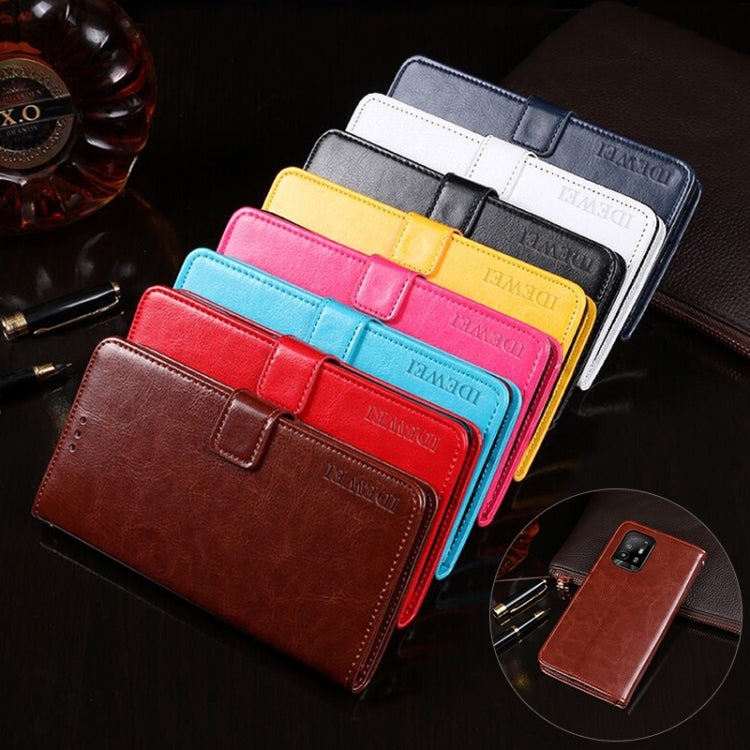 idewei Crazy Horse Texture Horizontal Flip Leather Case with Holder & Card Slots & Wallet, For OPPO A95 5G, For OPPO Realme 8 5G, For OPPO Realme Q3 Pro, For TCL 10 5G UW