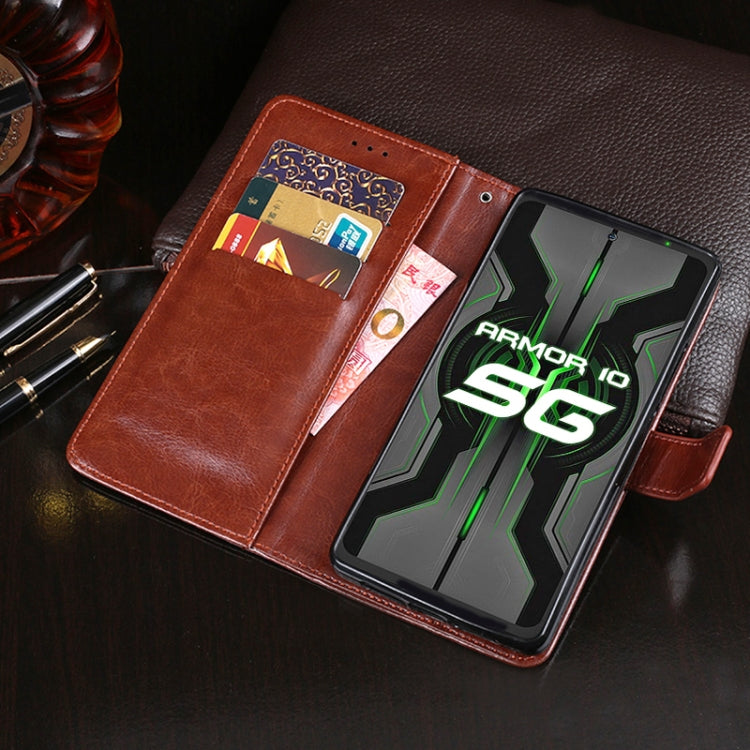 idewei Crazy Horse Texture Horizontal Flip Leather Case with Holder & Card Slots & Wallet, For Ulefone Armor 10 5G, For Ulefone Armor 11 5G, For Umidigi Bison GT, For Honor Play 20