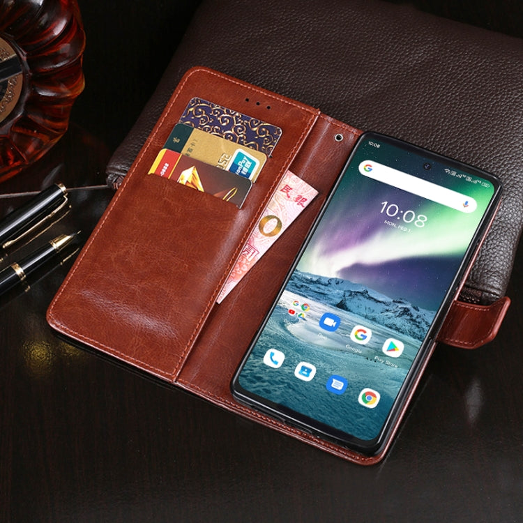 idewei Crazy Horse Texture Horizontal Flip Leather Case with Holder & Card Slots & Wallet, For Umidigi Bison GT, For Honor Play 20