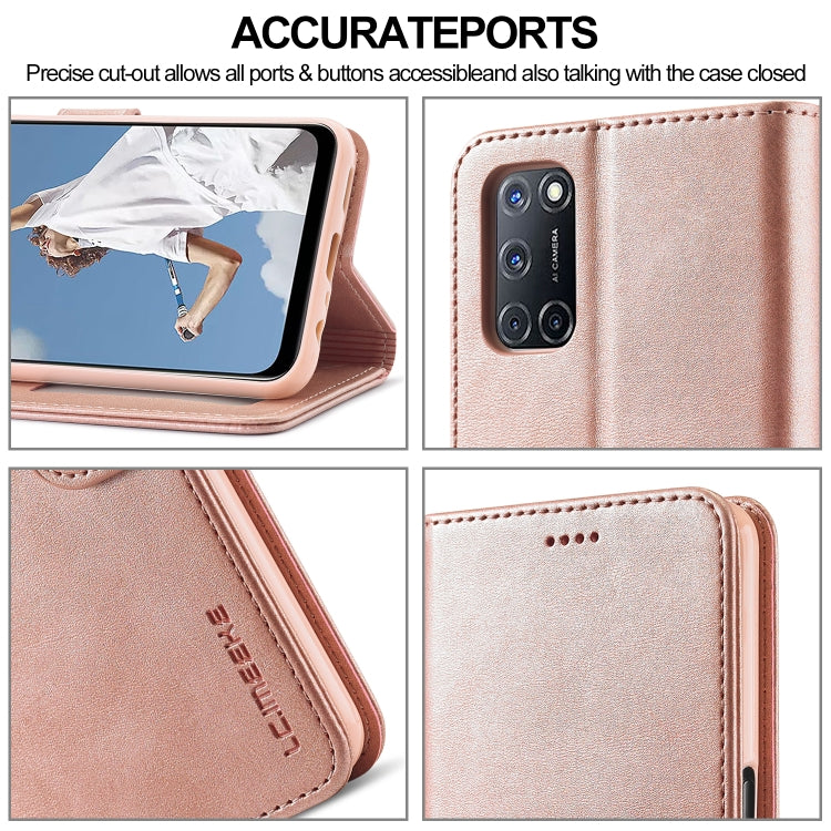 LC.IMEEKE Calf Texture Horizontal Flip Leather Case, with Holder &amp; Card Slots &amp; Wallet, For OPPO F19 / A74 4G, For OPPO Realme C15 / C12 / C25