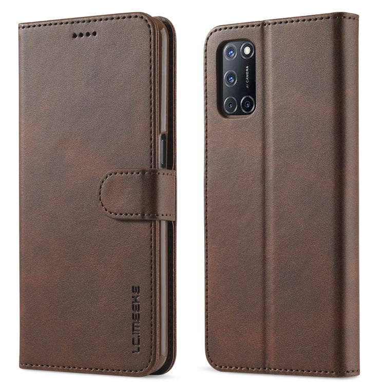 LC.IMEEKE Calf Texture Horizontal Flip Leather Case, with Holder &amp; Card Slots &amp; Wallet, For OPPO F19 / A74 4G, For OPPO Realme C15 / C12 / C25