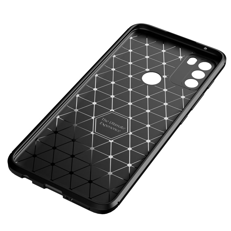 Carbon Fiber Texture Shockproof TPU Case, For Motorola Moto G50