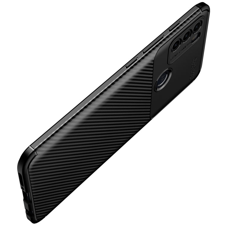 Carbon Fiber Texture Shockproof TPU Case, For Motorola Moto G50