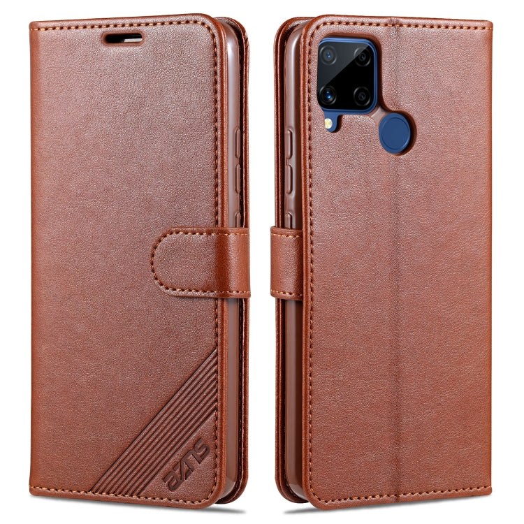 AZNS Sheepskin Texture Horizontal Flip Leather Case with Holder & Card Slots & Wallet, For OPPO Realme C15 / C12 / C25 / Narzo 30A