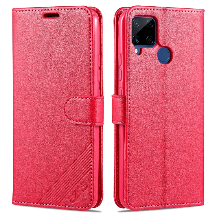 AZNS Sheepskin Texture Horizontal Flip Leather Case with Holder & Card Slots & Wallet, For OPPO Realme C15 / C12 / C25 / Narzo 30A