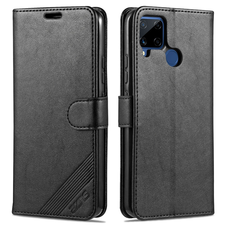 AZNS Sheepskin Texture Horizontal Flip Leather Case with Holder & Card Slots & Wallet, For OPPO Realme C15 / C12 / C25 / Narzo 30A