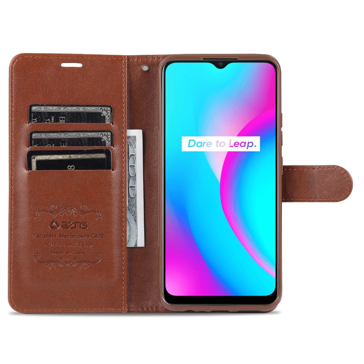 AZNS Sheepskin Texture Horizontal Flip Leather Case with Holder & Card Slots & Wallet, For OPPO Realme C15 / C12 / C25 / Narzo 30A