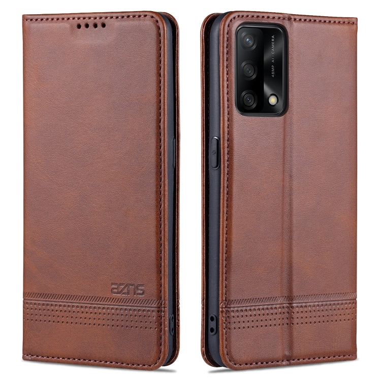 AZNS Magnetic Calf Texture Horizontal Flip Leather Case with Card Slots & Holder & Wallet, For OPPO A74 4G / F19, For OPPO Realme C15 / C12 / C25 / Narzo 30A