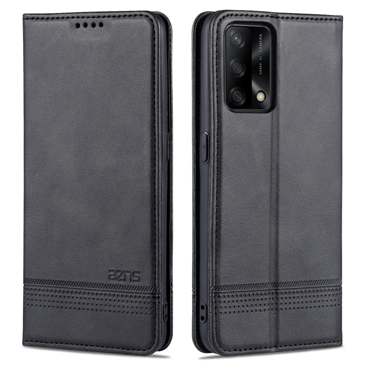 AZNS Magnetic Calf Texture Horizontal Flip Leather Case with Card Slots & Holder & Wallet, For OPPO A74 4G / F19, For OPPO Realme C15 / C12 / C25 / Narzo 30A