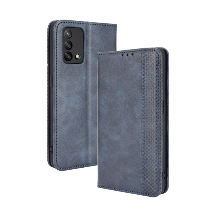 Magnetic Buckle Retro Crazy Horse Texture Horizontal Flip Leather Case with Holder & Card Slots & Photo Frame, For OPPO A54 5G / A74 5G / A93 5G, For OPPO A55 5G / A53s 5G, For OPPO A74 4G / F19 4G, For OPPO A94 5G / Reno5Z 5G / F19 Pro+ 5G