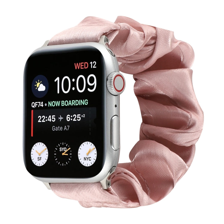 Shell Pattern Hair Ring Cloth Watch Strap, For Apple Watch Ultra 49mm / Series 8&amp;7 45mm / SE 2&amp;6&amp;SE&amp;5&amp;4 44mm / 3&amp;2&amp;1 42mm, For Apple Watch Series 8&amp;7 41mm / SE 2&amp;6&amp;SE&amp;5&amp;4 40mm / 3&amp;2&amp;1 38mm