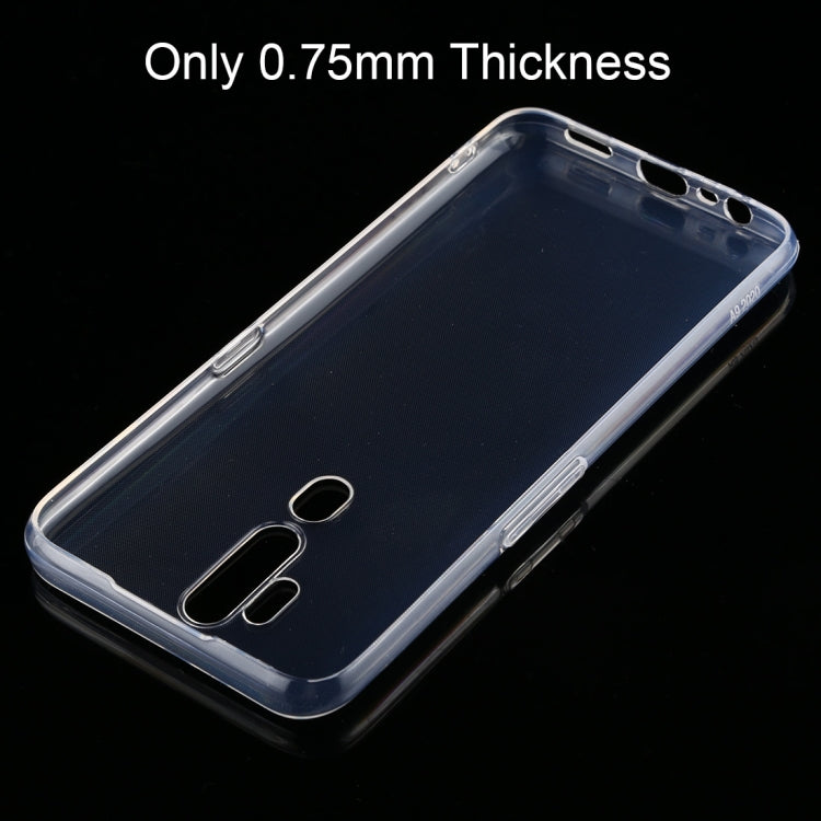 0.75mm Ultra Thin Transparent TPU Case, For OPPO A9 (2020), For OPPO Reno 2