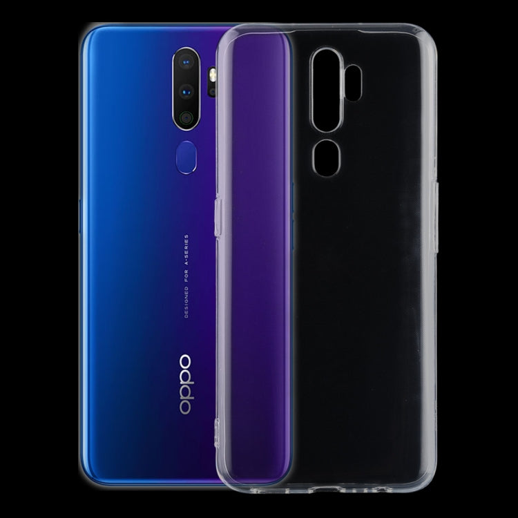 0.75mm Ultra Thin Transparent TPU Case, For OPPO A9 (2020), For OPPO Reno 2
