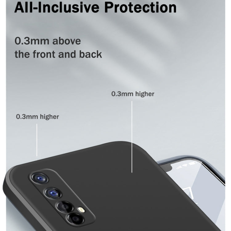 Solid Color Imitation Liquid Silicone Straight Edge Dropproof Full Coverage Protective Case, For OPPO Realme 7 Pro, For OPPO Realme 7i / C17, For OPPO Realme C11