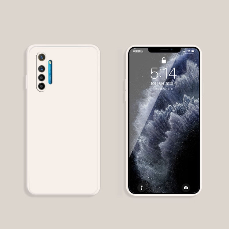 Solid Color Imitation Liquid Silicone Straight Edge Dropproof Full Coverage Protective Case, For OPPO Realme X2 / K5, For OPPO Realme X2 Pro  / Reno Ace