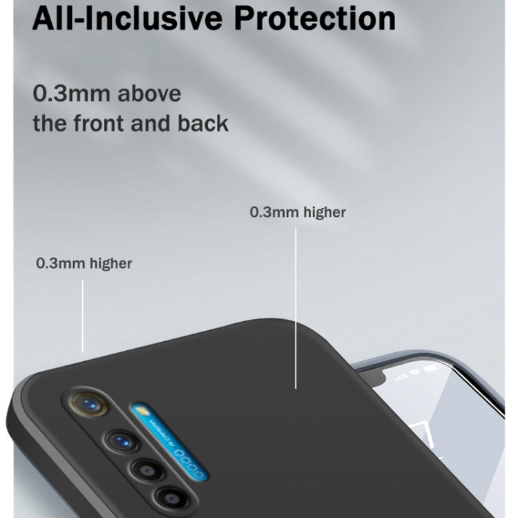 Solid Color Imitation Liquid Silicone Straight Edge Dropproof Full Coverage Protective Case, For OPPO Realme X2 / K5, For OPPO Realme X2 Pro  / Reno Ace