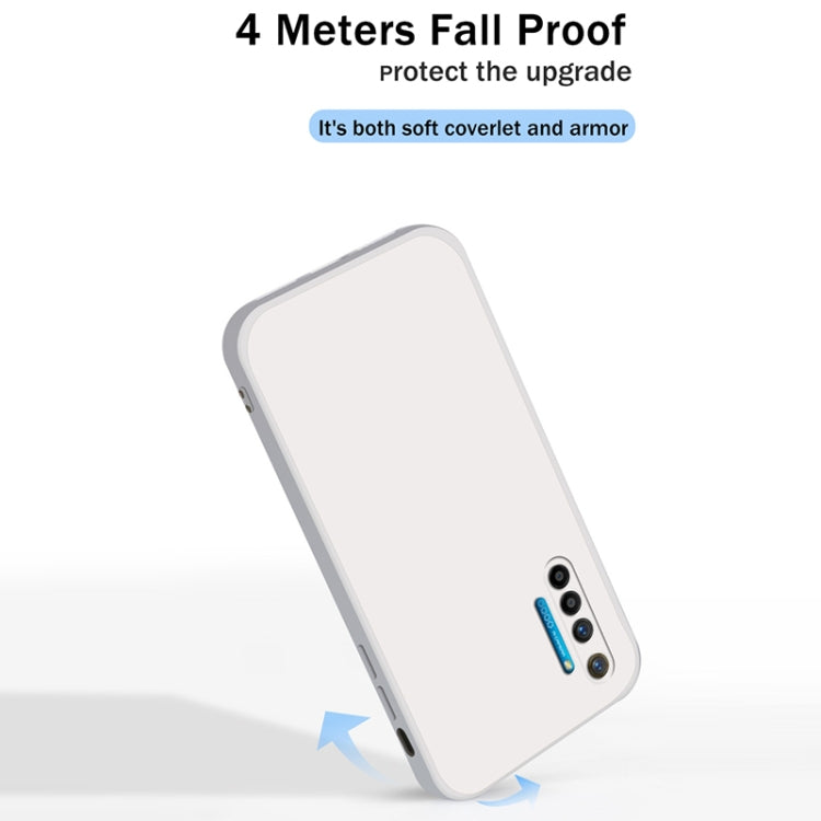 Solid Color Imitation Liquid Silicone Straight Edge Dropproof Full Coverage Protective Case, For OPPO Realme X2 / K5, For OPPO Realme X2 Pro  / Reno Ace