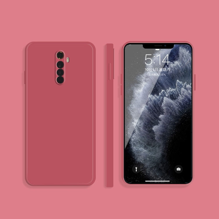 Solid Color Imitation Liquid Silicone Straight Edge Dropproof Full Coverage Protective Case, For OPPO Realme X2 / K5, For OPPO Realme X2 Pro  / Reno Ace