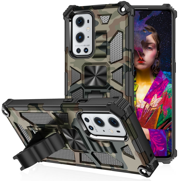 Camouflage Armor Shockproof TPU + PC Magnetic Protective Case with Holder, For OPPO A74 / A93 5G, For Samsung Galaxy A82 5G, For Samsung Galaxy A42