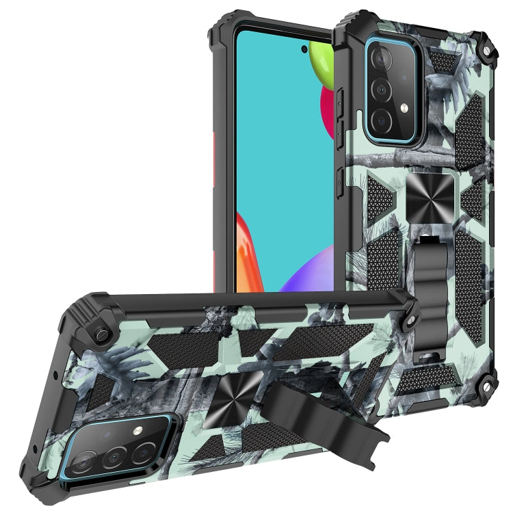 Camouflage Armor Shockproof TPU + PC Magnetic Protective Case with Holder, For OPPO A74 / A93 5G, For Samsung Galaxy A82 5G, For Samsung Galaxy A42